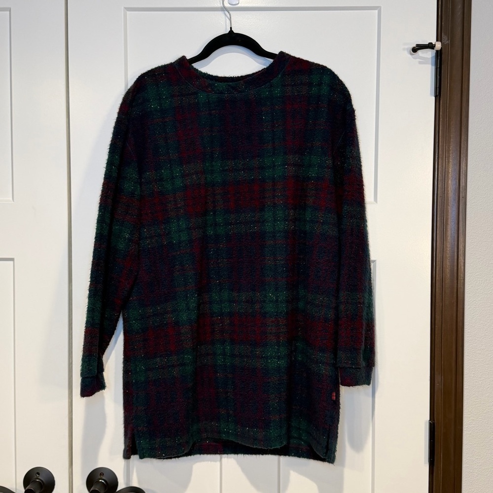 Vintage Woolrich Plaid Sweater Oversized